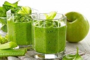 آب کرفس + خیار + سیب