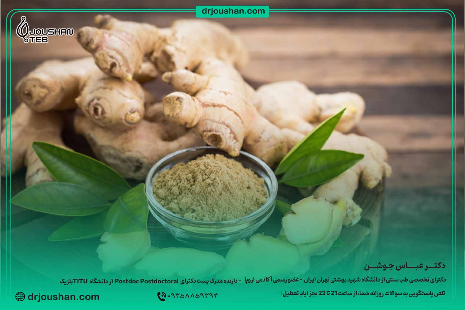 زنجبیل-مسکن-گیاهی-برای--درد-و-کمردرد