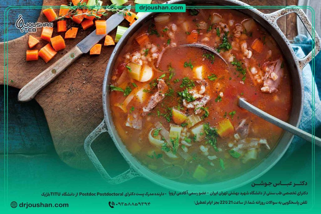 سوپ-جو-و-سوپ-سبزیجات--دکتر-عباس-جوشن