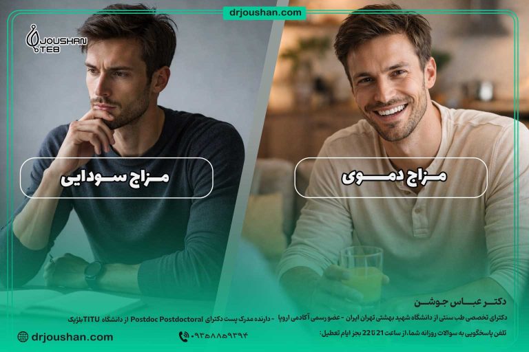 مقایسه-مزاج-سودایی-و-دموی