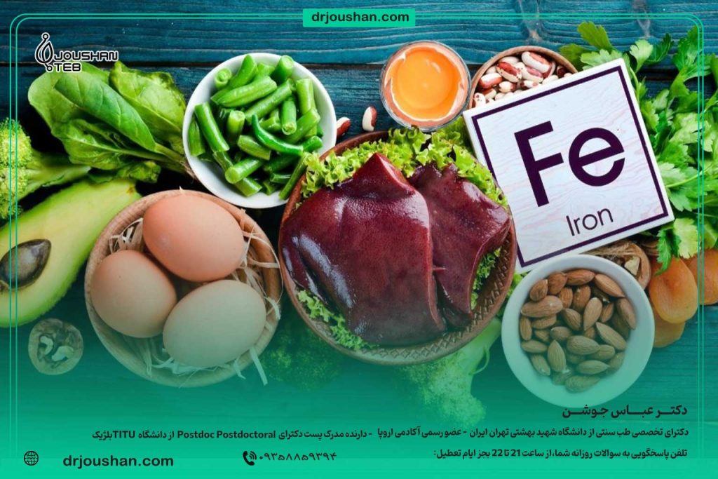 منابع-غذایی-دارای-آهن-برای-کم-خونی-دکتر-عباس-جوشن